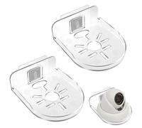 NECXON 2 étagères murales pour caméra, Petite étagère Flottante, Support Mural adhésif Universel pour caméra, Support Mural sans Perforation pour caméra d'intérieur (Transparent)