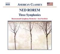 Ned Rorem – Symphonies Nos. 1, 2 et 3 – NAXOS