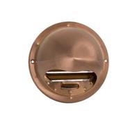 Nedco grille extérieure inox modèle bombé dim.ø 100mm avec grille cuivre rouge 62600126 626.001.26