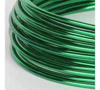 NEDHDEN Set de Fils d'art en Aluminium, Fil d'armature pour bonsaï anodisé et Flexible, 0,2 cm x 500 cm x 3 Rouleaux pour modelage, Sculpture et Bricolage,Vert