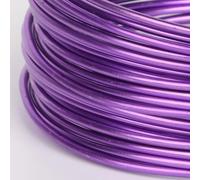 NEDHDEN Set de Fils d'art en Aluminium, Fil d'armature pour bonsaï anodisé et Flexible, 0,2 cm x 500 cm x 3 Rouleaux pour modelage, Sculpture et Bricolage,Violet