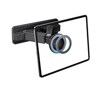 nediea Support mural pour tablette, pliable, bras libre, réglage à 360 degrés, support magnétique puissant, double fixation avec vis, facile à enlever, 4,7 à 12 pouces, iPad et smartphones (noir)