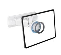 nediea Support mural pour tablette, pliable, bras libre, réglage à 360 degrés, support magnétique puissant, double fixation avec vis et fixation facile à enlever, 4,7 à 12", iPad et smartphones