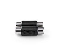 N CAGB24952BK - Nedis Adaptataeur audio stéréo | 2x RCA Femelle | 2x RCA Femelle