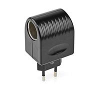Nedis Adaptateur pour prise de voiture WACA12V Noir
