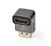 Nedis Adaptateur HDMI, Haut débit avec Ethernet, connecteur coudé à 90° pour Les espaces restreints - Prend en Charge 4K @ 60Hz, Full HD 1080p, 3D, Arc, Dolby TrueHD, DTS Audio