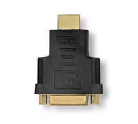 Nedis Adaptateur HDMI™ / HDMI™ mâle / DVI-D 24+1 broches femelle / Plaqué or / Droit / ABS / Anthracite / 1 pièce / boîte