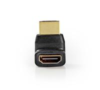 Nedis Adaptateur HDMI™ | HDMI™ mâle | HDMI™ femelle | Plaqué or | Coudé à 270° | ABS | Noir | 1 pièce | Boîte NE550680679