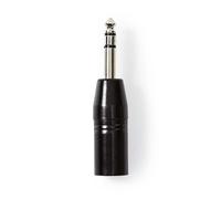 Nedis Adaptateur Stéréo XLR XLR Mâle à 3 broches - 6,35 mm Mâle Noir