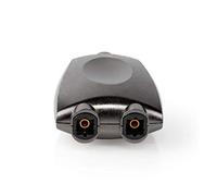 Nedis Adaptateur Toslink Profigold - Répartiteur Optique Passif - 1 entrée et 2 Sorties - Boîtier en Aluminium - Contacts plaqués Or 24 carats