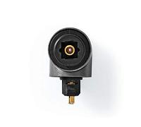 Nedis Adaptateur Toslink CATB25920GY Mâle vers Femelle coudé 90° Aluminium Gris Métal Gun
