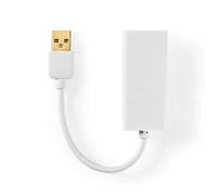 NEDIS Adaptateur USB 2.0 USB-A Mâle - RJ45 Femelle 10/100 Mbit 0,2 m Blanc