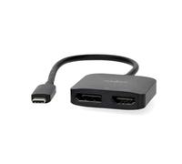 NEDIS Adaptateur USB-C - USB 3.2 Gen 1 - Connecteur USB-C - DisplayPort Femelle/Sortie HDMI - 8K @ 30Hz - 0,20 m - Rond - Nickelé - Noir - Boîte