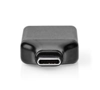 NEDIS Adaptateur USB-C - USB 3.2 Gen 1 - Connecteur USB-C - Sortie HDMI - 4K@60Hz - Rond - Nickelé - Gris/Noir - Boîte
