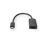 Adaptateur USB-C™ | USB 3.2 Gen 1 | USB-C™ Mâle | HDMI™ Femelle | 4K@60Hz | 0.20 m | Rond | Plaqué nickel | PVC | Noir | Boîte