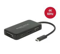 - Adaptateur vidéo - 24 pin USB-C mâle pour HDMI femelle - 20 cm - anthracite - support 4K
