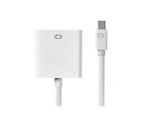 Nedis - Adaptateur vidéo - Mini DisplayPort (M) pour HD-15 (VGA) (F) - 20 cm - rond - blanc