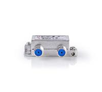 Nedis Aiguillage de satellite - 5-862 MHz - 950-2400 MHz - 75 Ohm - Power-Pass - Zinc - Argent