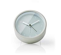 NEDIS Alrm Horloge pour Bureau de Chevet avec Affichage analogique alimentée par Piles Vert Clair