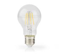 Nedis Ampoule LED E27 Forme A60 Puissance Économique 8W Style Rétro Transparent [EEK: E]
