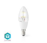 NEDIS Ampoule LED Intelligente Wi-Fi E14 C37 5 W 400 lm Blanc