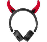 Casque Filaire Nedis HPWD4000BK Rouge / Noir