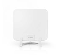 NEDIS Antenne HDTV d'Intérieur 0 - 25 km Gain de 30 dB FM/VHF/UHF Blanche