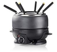 nedis appareil à fondue 6 personnes 800w 2.3l thermostat réglable noir G