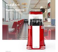 Nedis Appareil à pop-corn - 1200 W - 2 - 4 min - Red / Weiss