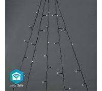Nedis SmartLife - LED Décorative - Arbre - Blanc Chaud - 200 LED's - Extérieur - Motifs de Mouvement - 5 x 4m - Android/IOS
