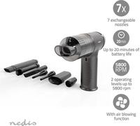 Nedis Aspirateur à main / Soufflerie d'air / 90 W / Rechargeable / Humide / Sec / Li-Ion / Noir