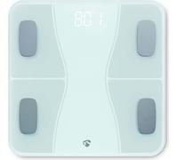 Nedis, balance intelligente avec 16 fonctions de mesure Bluetooth, blanc