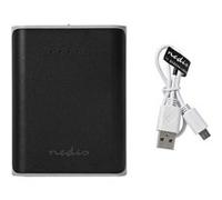 Nedis - Banque d'alimentation - 10000 mAh - 3.1 A - 2 connecteurs de sortie (USB) - noir Noir G