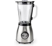 Nedis Blender | 800 W | 1.5 l | Verre | 2 Réglage de la Vitesse | Argent / Noir Argent G