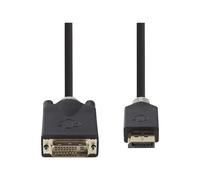 - Câble adaptateur - HDMI mâle pour DVI-D mâle - 2 m - anthracite - moulé, rond