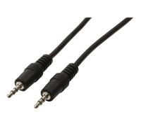 Nedis - Câble audio - mini-phone stereo 3.5 mm mâle pour mini-phone stereo 3.5 mm mâle - 5 m - noir - rond