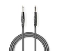 Nedis Câble audio mono / 6.35 mm mâle / 6.35 mm mâle / Nickelé / 3.00 m / Rond / PVC