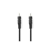 Nedis Câble Audio Numérique RCA Mâle vers Mâle 2m Connexion Stable Noir