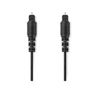 Nedis Câble audio numérique (optique) TOSLINK (M) pour TOSLINK (M) 1 m fibre optique noir rond