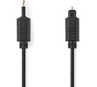 Nedis Câble audio optique / Toslink mâle / Mini-Toslink / 1.00 m / Rond / PVC / Noir / Label