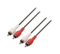 NEDIS Câble Audio Stéréo 2 x Rca Mâles Vers 2 x Rca Mâles 1,5 M Noir