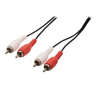 Nedis CAGB24200BK50 câble audio 5 m 2 x RCA Noir