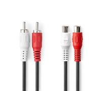 Nedis CAGB24205BK50 câble audio 5 m 2 x RCA Noir