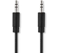 Nedis, câble audio stéréo 3 m mâle à mâle compact, noir