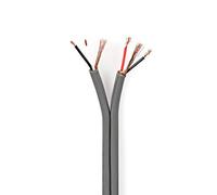 NEDIS Câble audio stéréo équilibré - 2 x (2 x 0,16 mm²) - Gris foncé - Bobine de 100 m