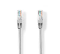 NEDIS Câble Cat 5e | U/UTP | Fiche RJ45 | Fiche RJ45 | 5 m | Rond | PVC | Gris | Label