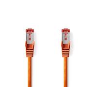 Nedis Câble Cat 6 RJ45-RJ45 S/FTP rond PVC LSZH 0,20 m orange
