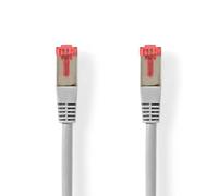 NEDIS Câble Cat 6 | Fiche RJ45 | Connecteur RJ45 | SF/UTP | 15 m | Rond | PVC | Gris | Étiquette
