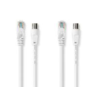 Antenne TV / TNT Nedis Câble combiné Coax et Cat6 CSGL4500WT50 5.00 m