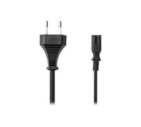 Nedis Câble d'alimentation Europlug (M) IEC-320-C7 1 m noir 2x0,75 mm² plat